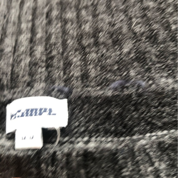 Ladies Kismet  Black, green and Gray off shoulder, fair isle sweater medium - Picture 4 of 8